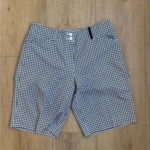 Women’s Nike Golf Black and White Houndstooth Shorts